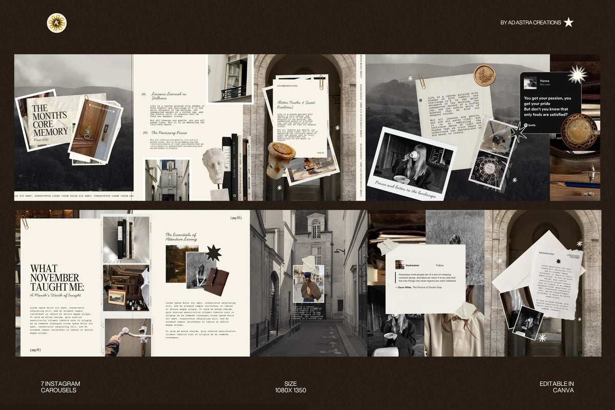 THE JOURNAL VOL.I | Instagram Carousel