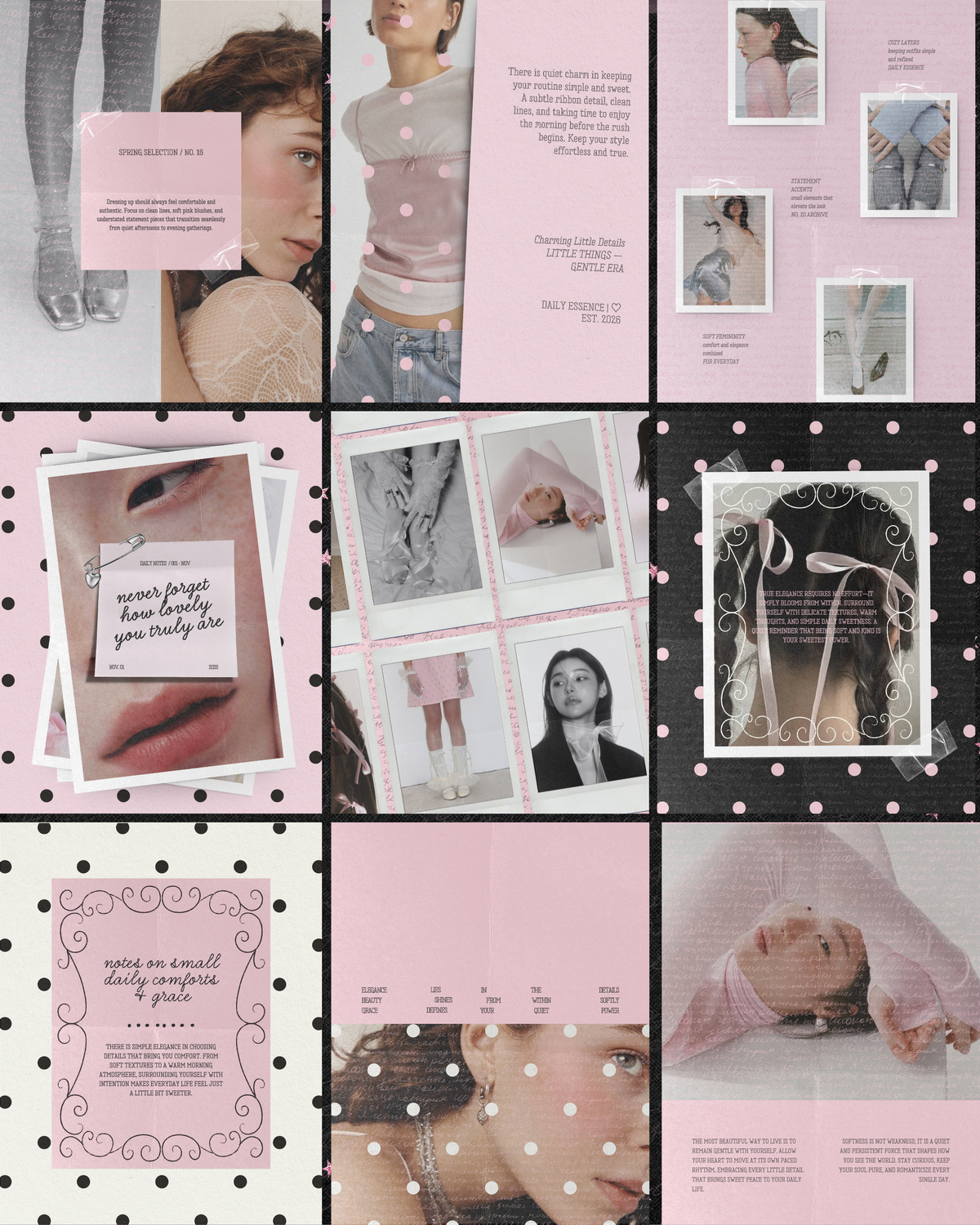 PEONY NOTES | Instagram Post Templates