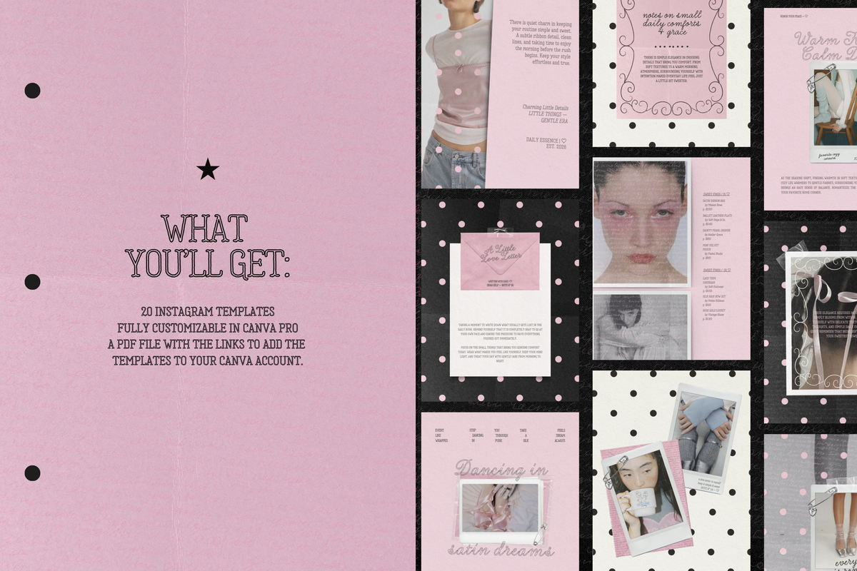 PEONY NOTES | Instagram Post Templates
