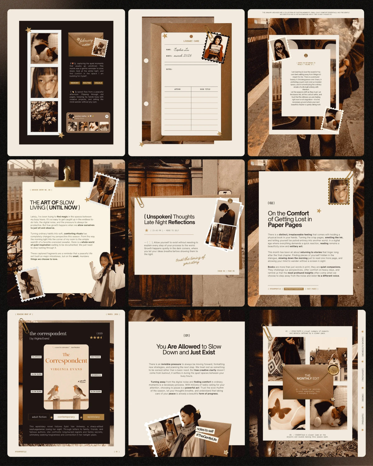 LETTERS & STARS | Instagram Post Templates
