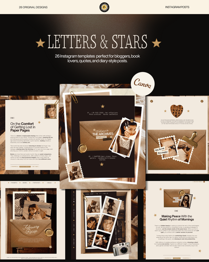 LETTERS & STARS | Instagram Post Templates