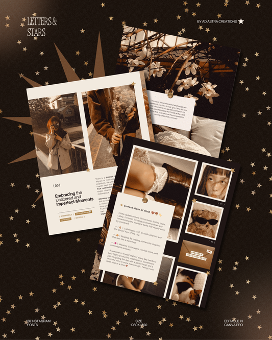 LETTERS & STARS | Instagram Post Templates
